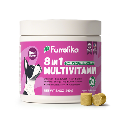 Furrolika 8 in 1 Multivitamin Soft Chews for Dogs