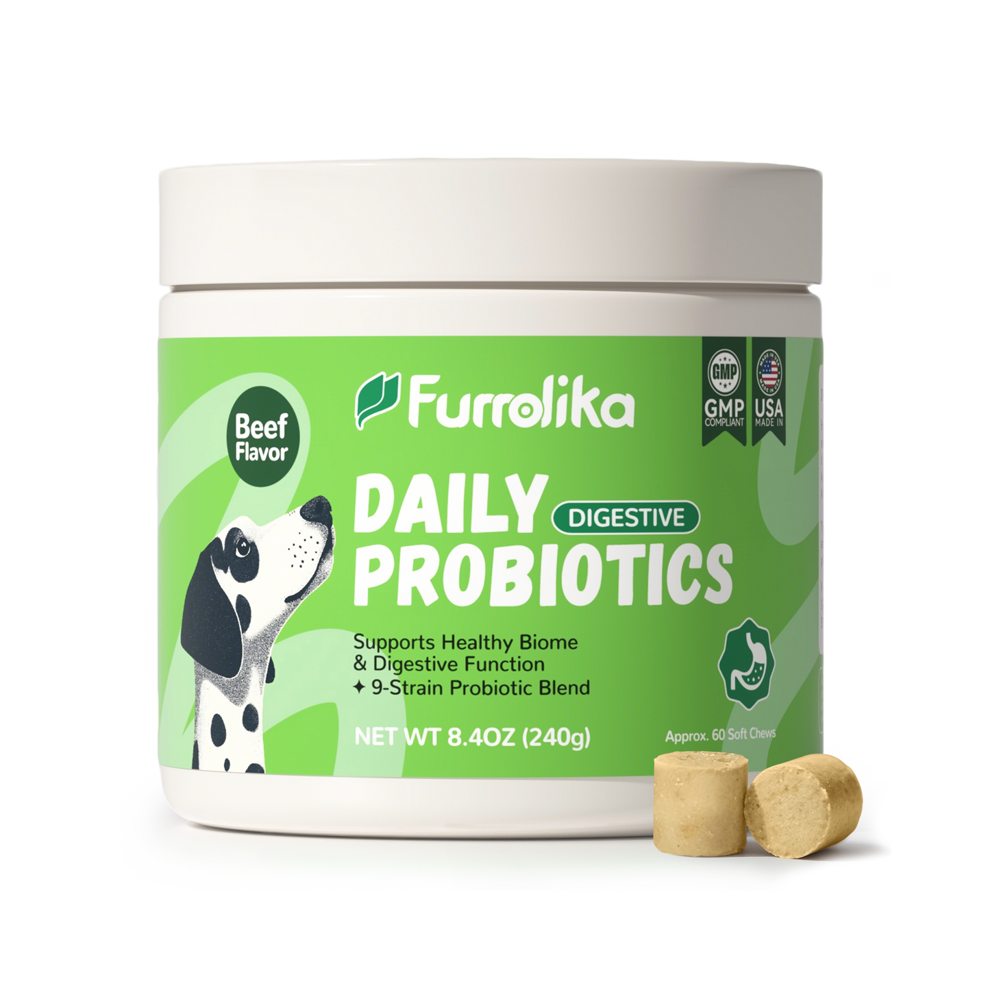 Furrolika Probiotics Soft Chews for Dogs