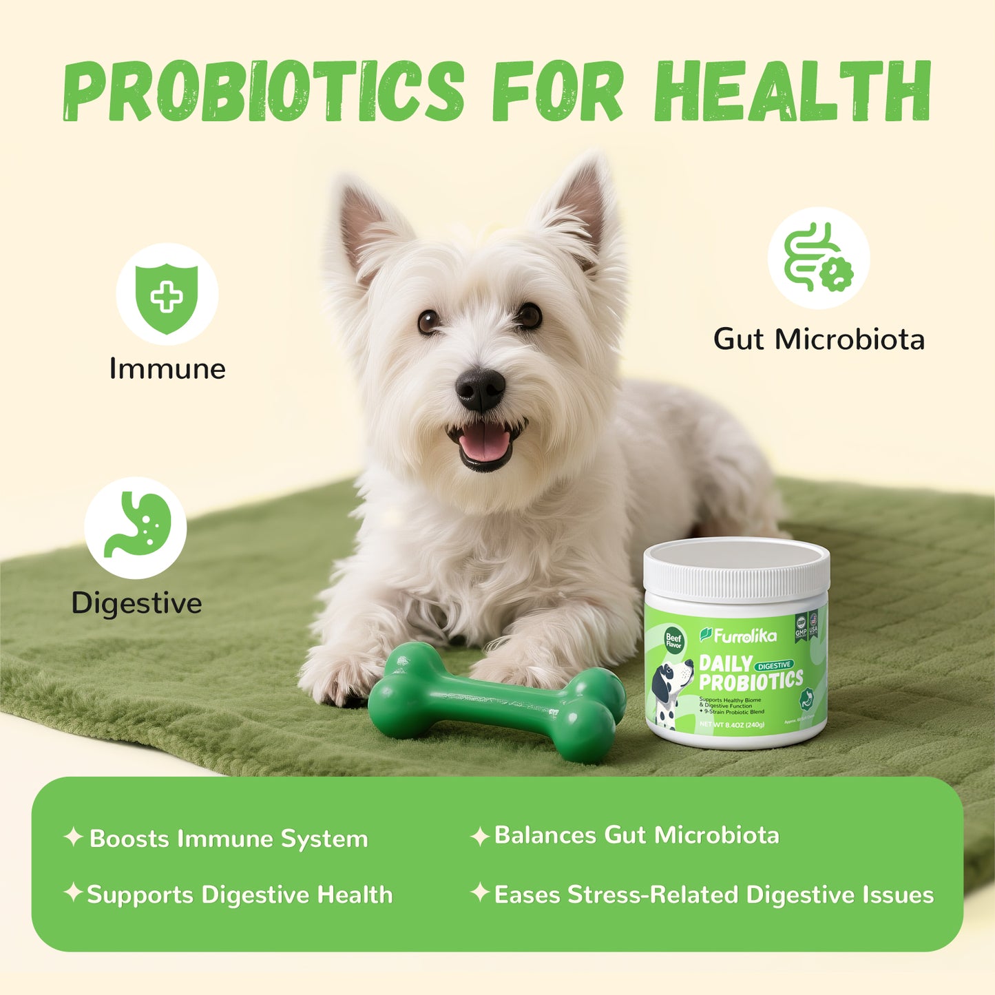 Furrolika Probiotics Soft Chews for Dogs