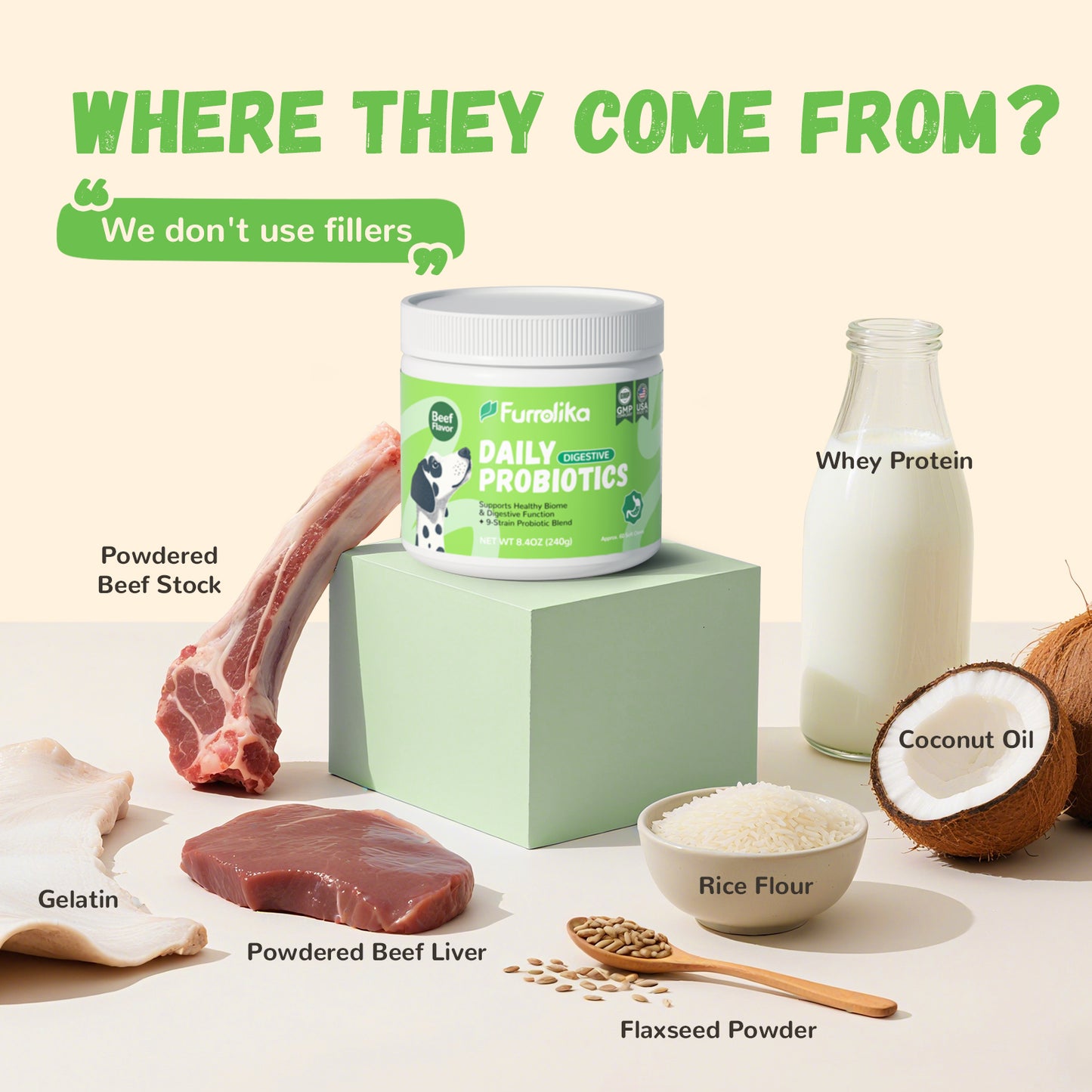 Furrolika Probiotics Soft Chews for Dogs