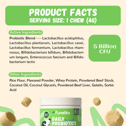 Furrolika Probiotics Soft Chews for Dogs